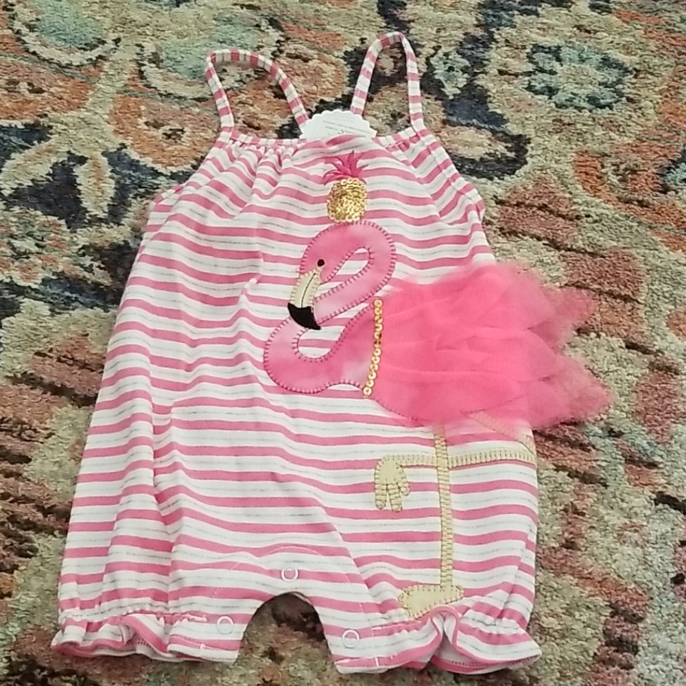 Flamingo one piece. NWT